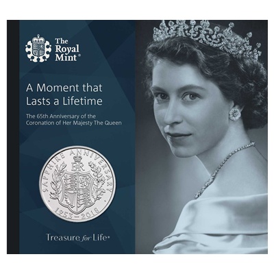 2018 BU £5 Coin Pack - QEII Sapphire Anniversary